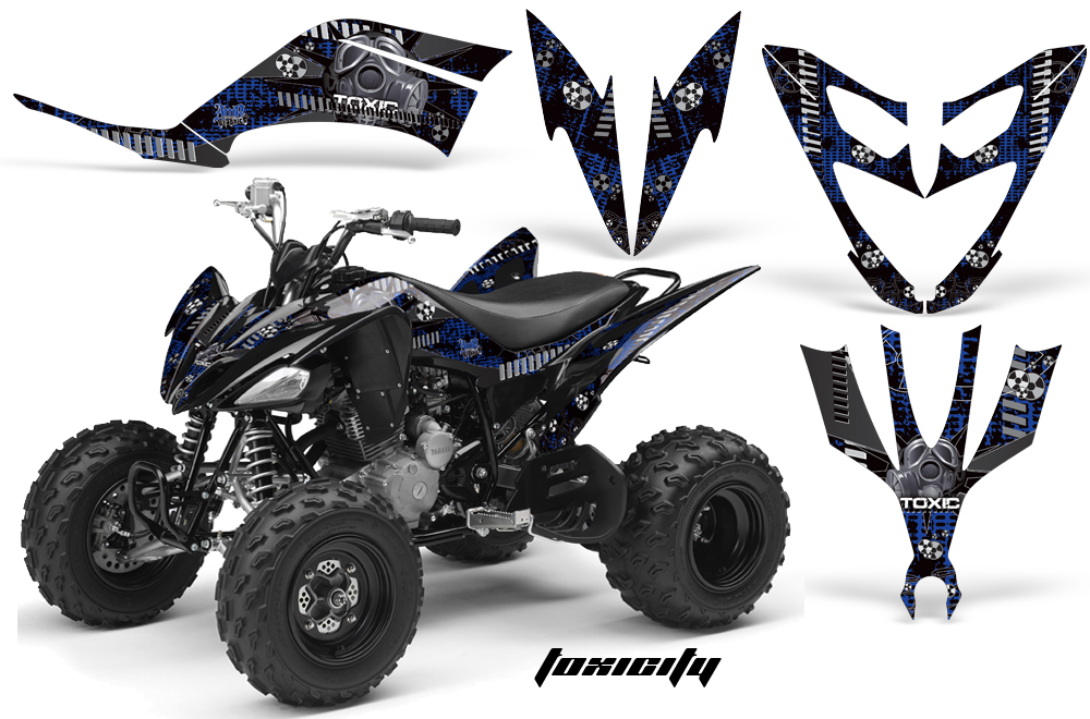 Yamaha Raptor 250 Graphics Toxicity Blue